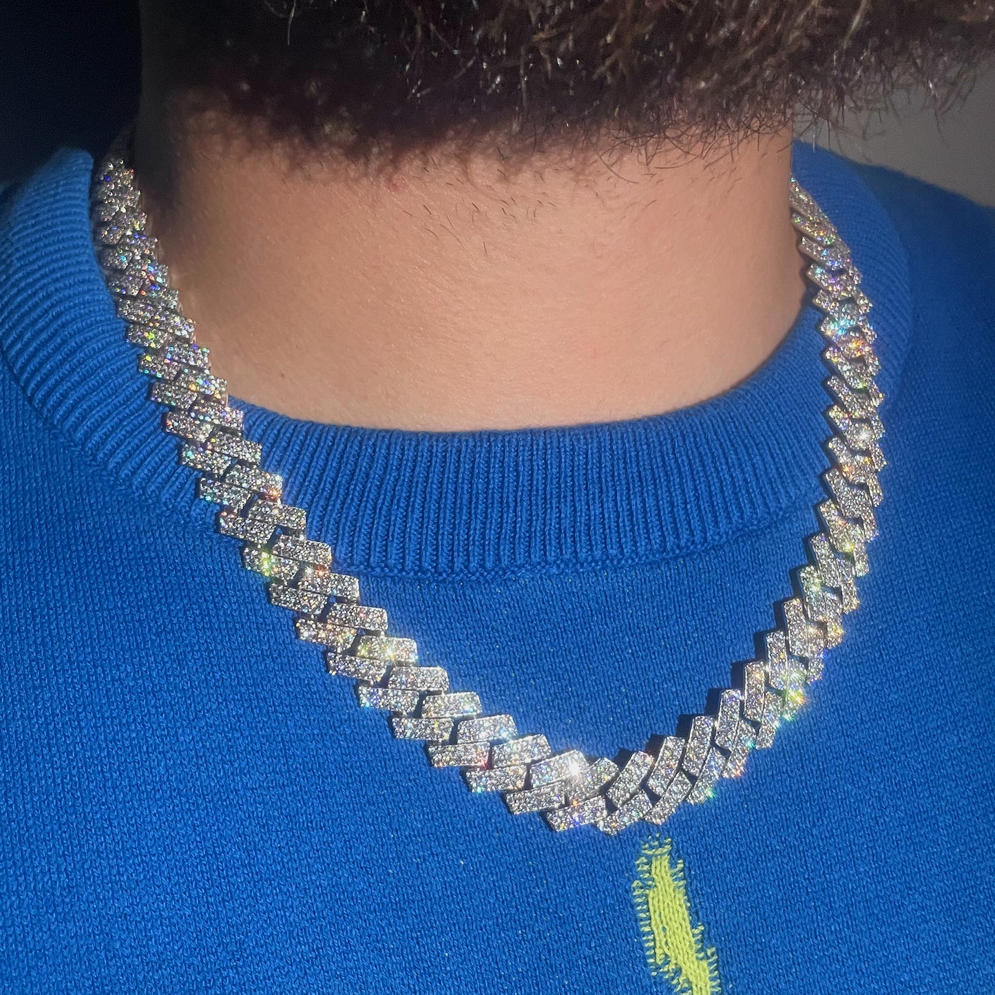 14mm Prong-Set Cuban Chain