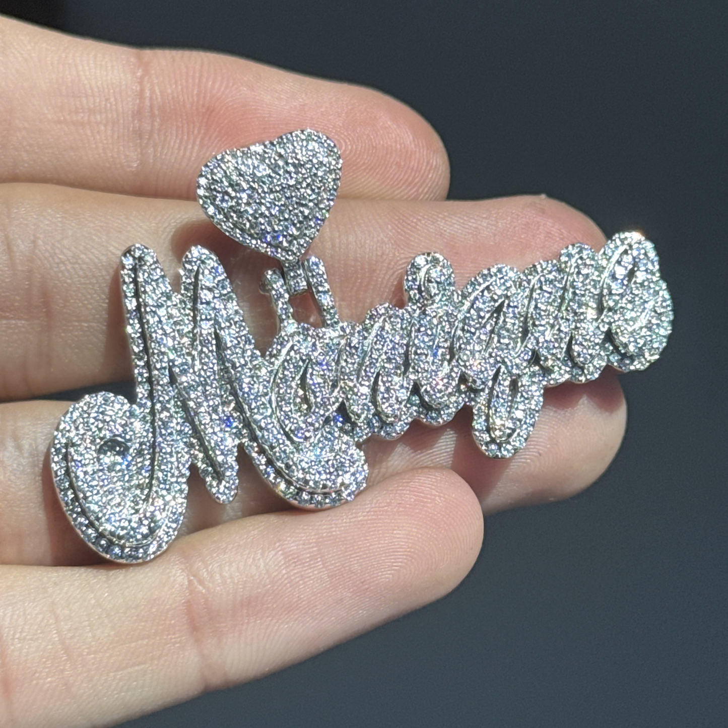 2inch Custom Name Pendant + 4mm Tennis Set