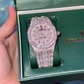 AP Iced Out Watch - White Gold
