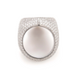 Two-Tone Baguette Cross Ring